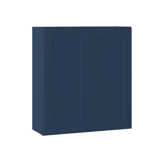 Wall Kitchen Cabinet W3336 Danbury Blue LessCare 33 in. width 36 in. height 12 in. depth - Kitchen Cabinets