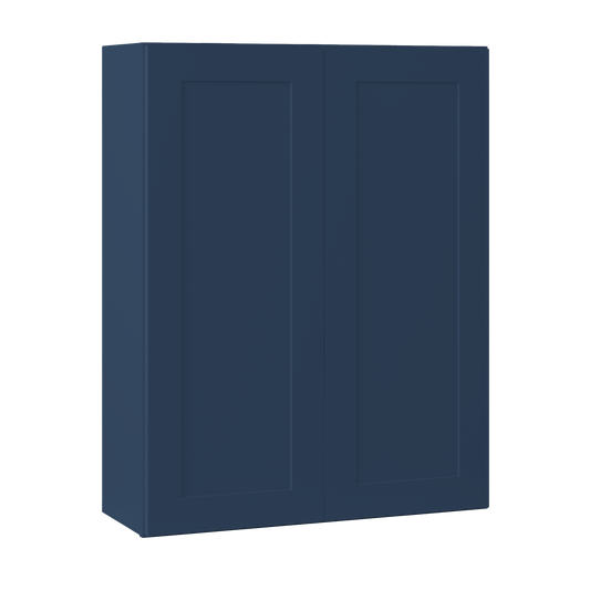 Wall Kitchen Cabinet W3342 Danbury Blue LessCare 33 in. width 42 in. height 12 in. depth - Kitchen Cabinets