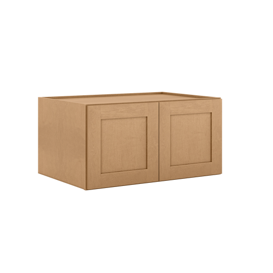 Wall Kitchen Cabinet W361824 Shaker Toffee LessCare 36 in. width 18 in. height 24 in. depth - Kitchen Cabinets