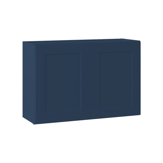 Wall Kitchen Cabinet W3624 Danbury Blue LessCare 36 in. width 24 in. height 12 in. depth - Kitchen Cabinets