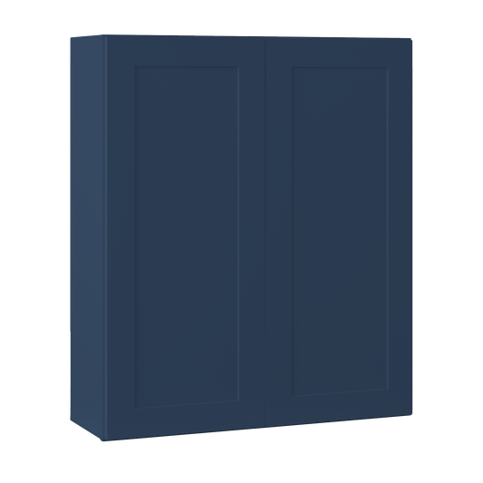 Wall Kitchen Cabinet W3642 Danbury Blue LessCare 36 in. width 42 in. height 12 in. depth - Kitchen Cabinets