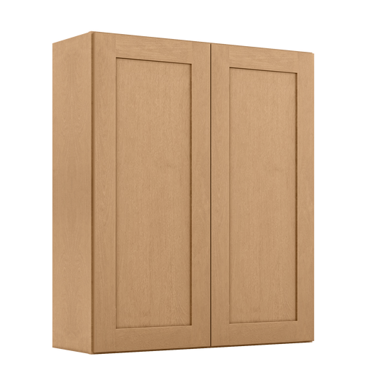 Wall Kitchen Cabinet W3642 Shaker Toffee LessCare 36 in. width 42 in. height 12 in. depth - Kitchen Cabinets
