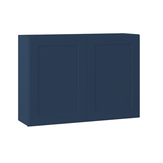 Wall Kitchen Cabinet W4230 Danbury Blue LessCare 42 in. width 30 in. height 12 in. depth - Kitchen Cabinets