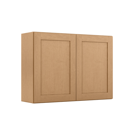 Wall Kitchen Cabinet W4230 Shaker Toffee LessCare 42 in. width 30 in. height 12 in. depth - Kitchen Cabinets