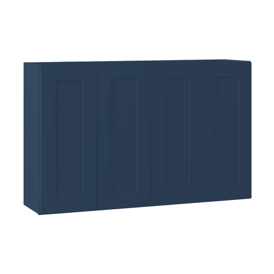 Wall Kitchen Cabinet W4830 Danbury Blue LessCare 48 in. width 30 in. height 12 in. depth - Kitchen Cabinets
