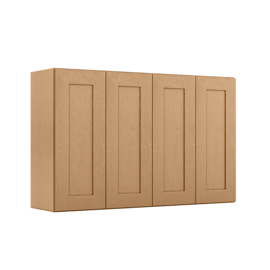 Wall Kitchen Cabinet W4830 Shaker Toffee LessCare 48 in. width 30 in. height 12 in. depth - Kitchen Cabinets