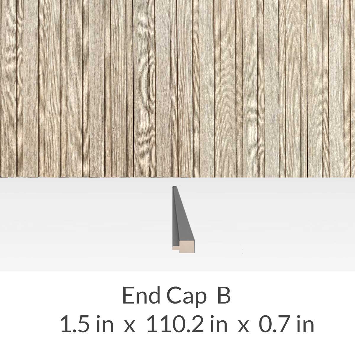 Wall Panel Delphi Oak End Cap - End Cap B - Wall Panel