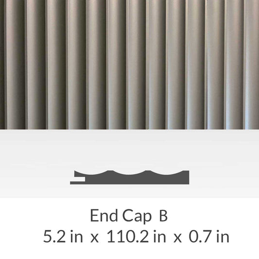 Wall Panel Storm Grey End Cap - Wall Panel