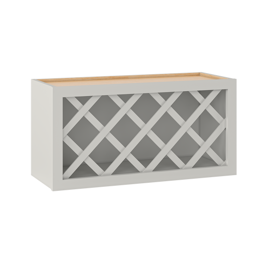 Wine Rack Kitchen Cabinet WR3015 Milan Pearl 30 in. width 15 in. height 12 in. depth - Kitchen Cabinets