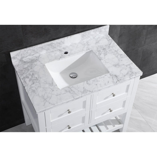Vanity Cabinet Set White 29.5"W LV6-30W