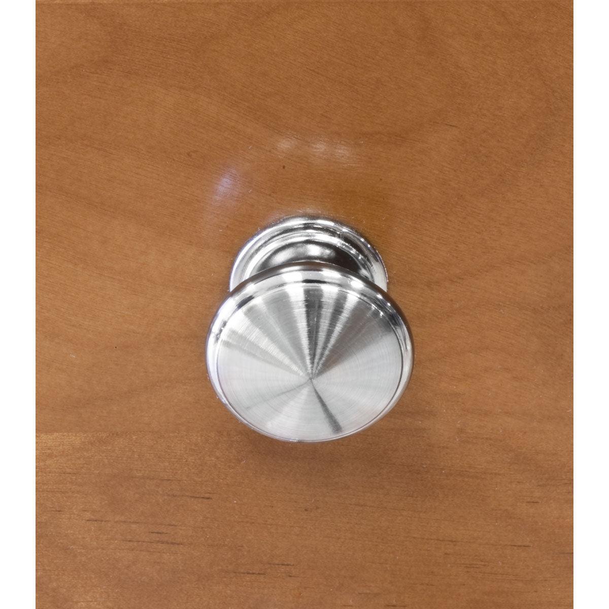 1.125"W Brushed Nickel Knob Door/Drawer Pull P-10 - AAADistributor.com