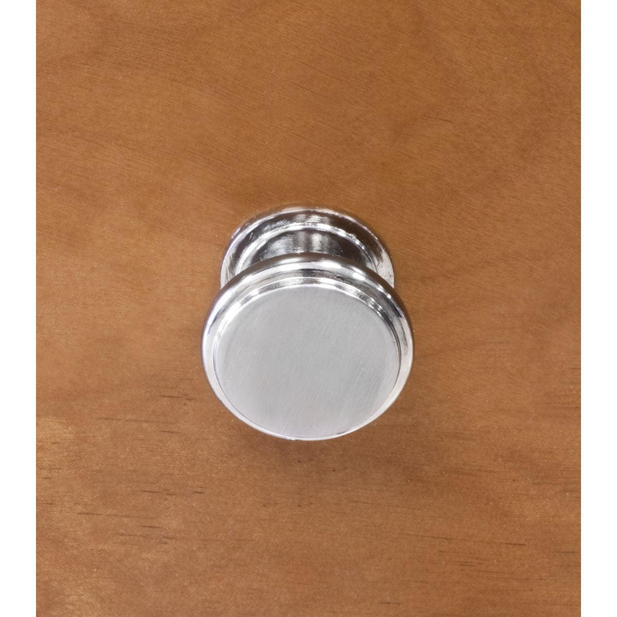 1.125"W Brushed Nickel Knob Door/Drawer Pull P-11 - AAADistributor.com