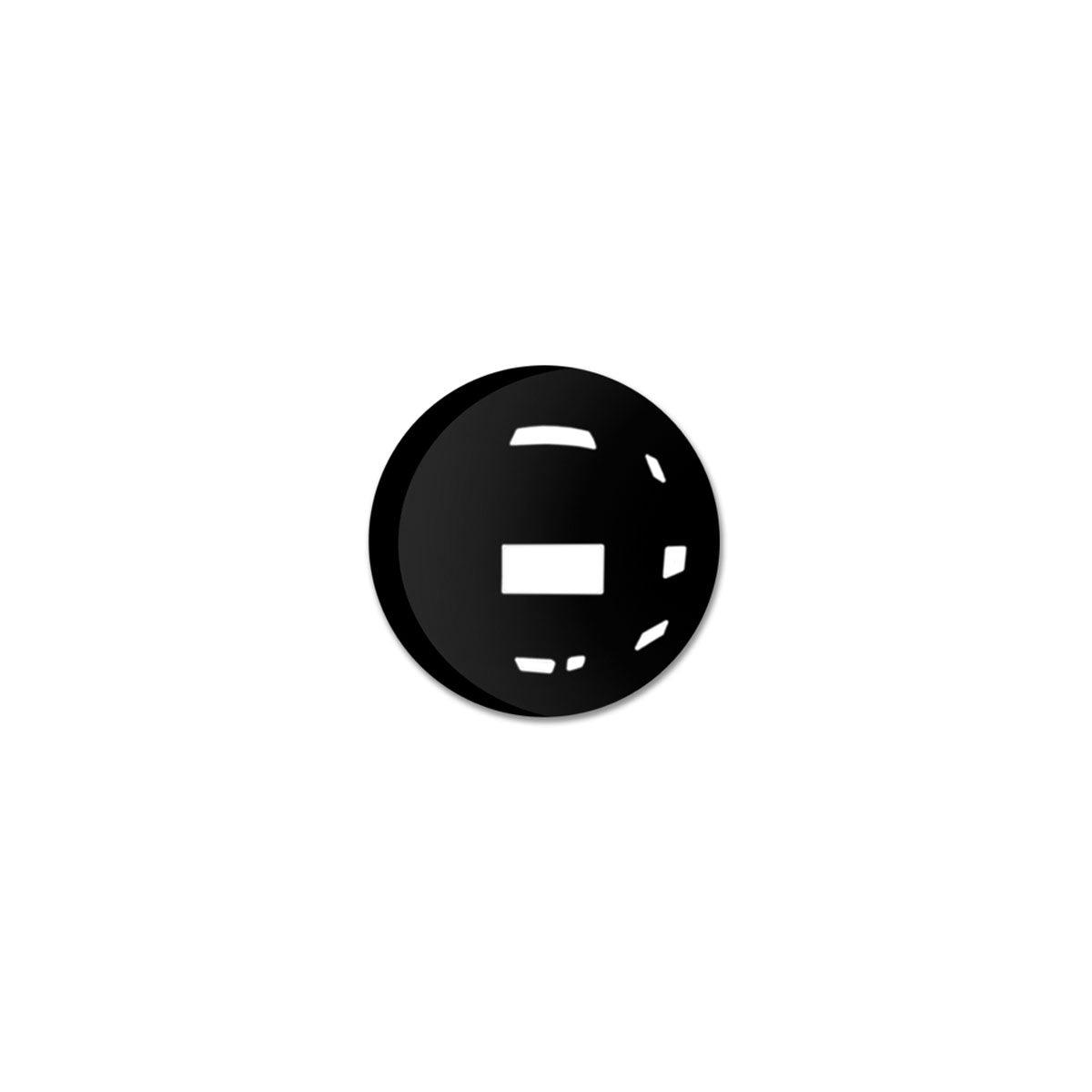 1.25"W Black Gloss Knob Door/Drawer Pull P-13 - AAADistributor.com