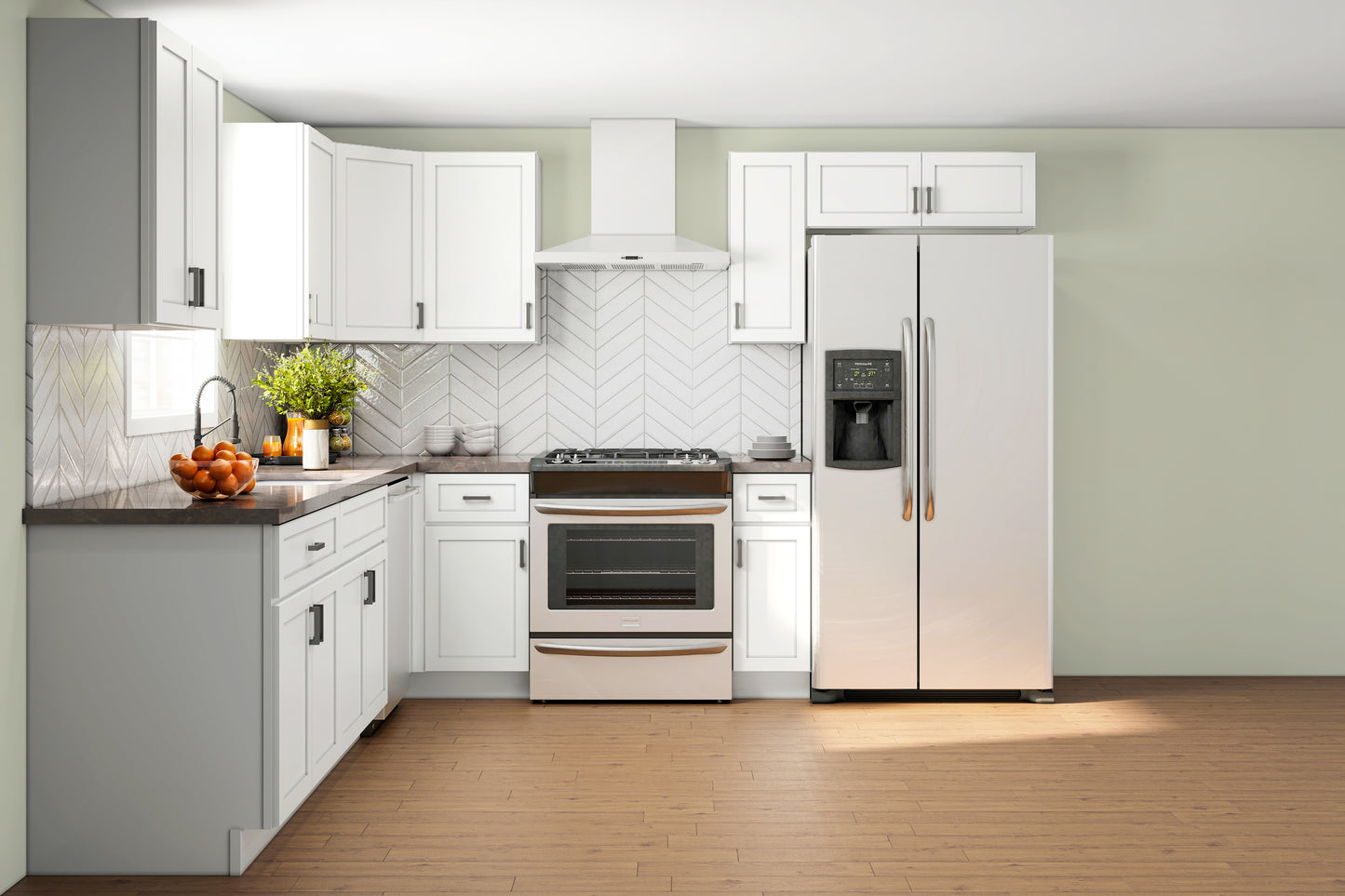 Wolf Dartmouth 5 Piece White Paint 10x10 Kitchen