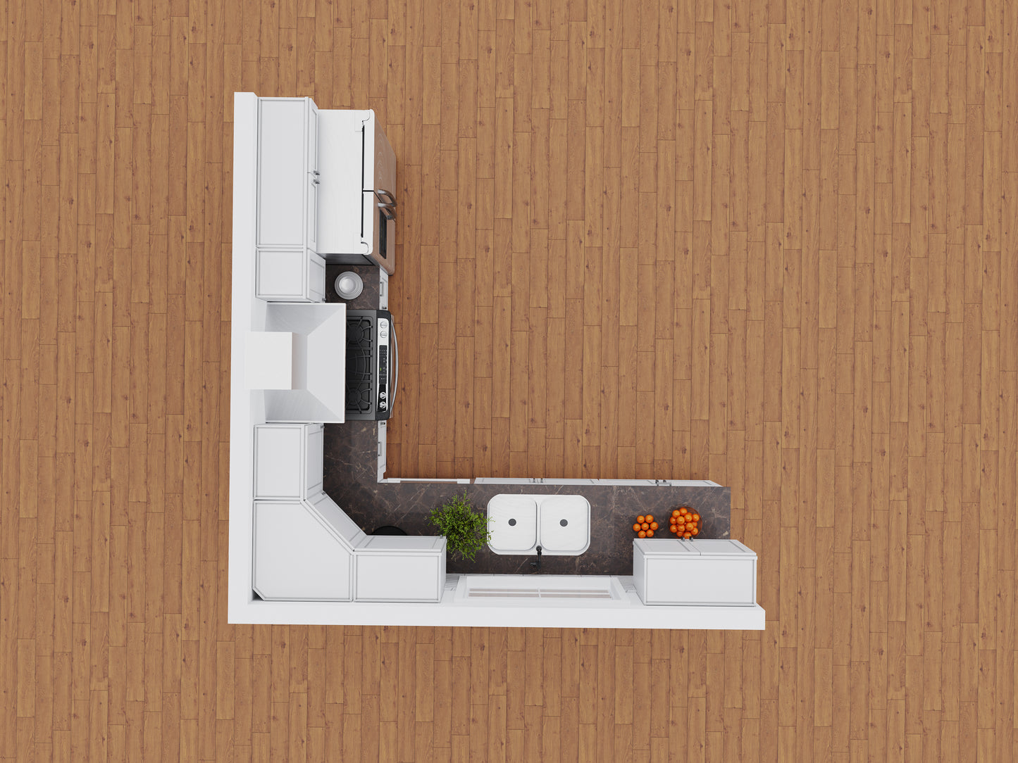 Wolf Dartmouth 5 Piece White Paint 10x10 Kitchen