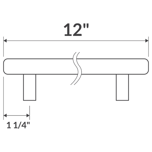 12’’ Door Pull LDH-12G Gold - Hardware