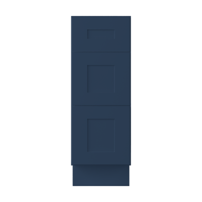 12 in. W x 34.5 in. H x 21 in. D Vanity Drawer Base Cabinet VDB1221345 Danbury Blue LessCare - Bathroom Vanities