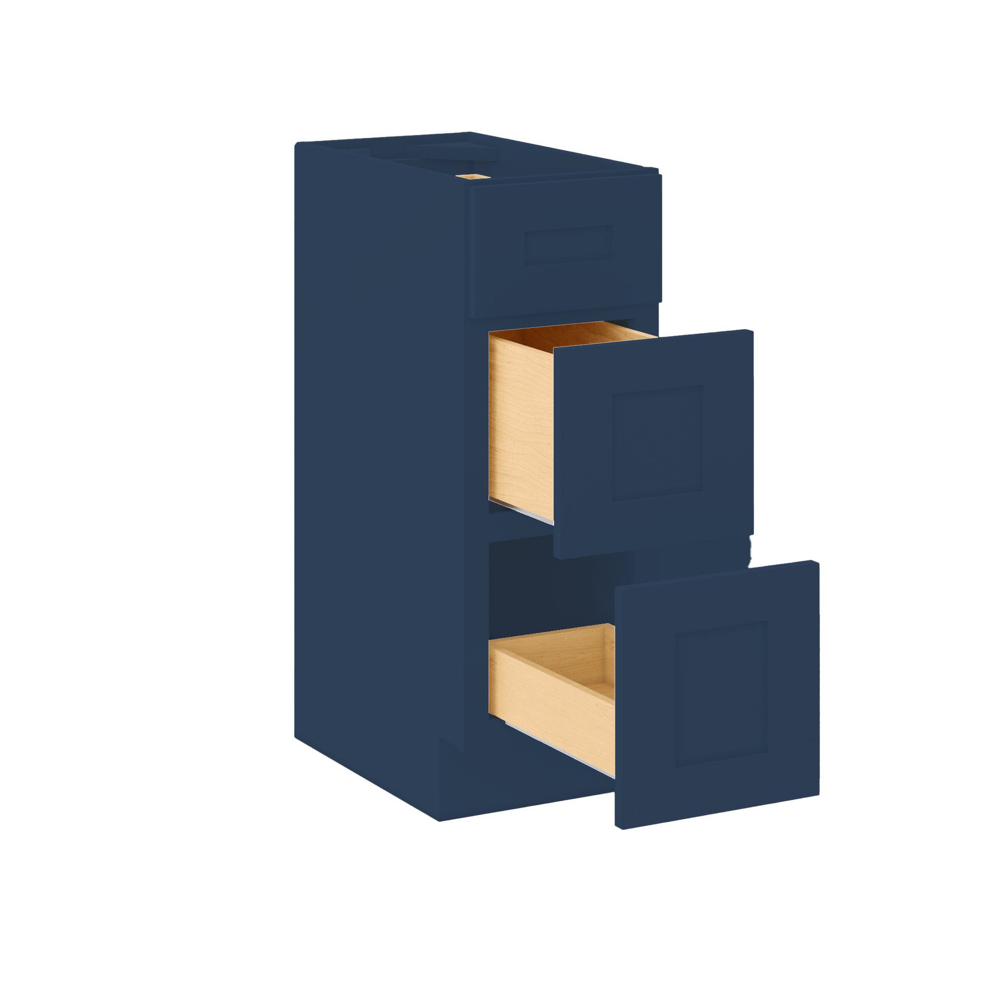 12 in. W x 34.5 in. H x 21 in. D Vanity Drawer Base Cabinet VDB1221345 Danbury Blue LessCare - Bathroom Vanities