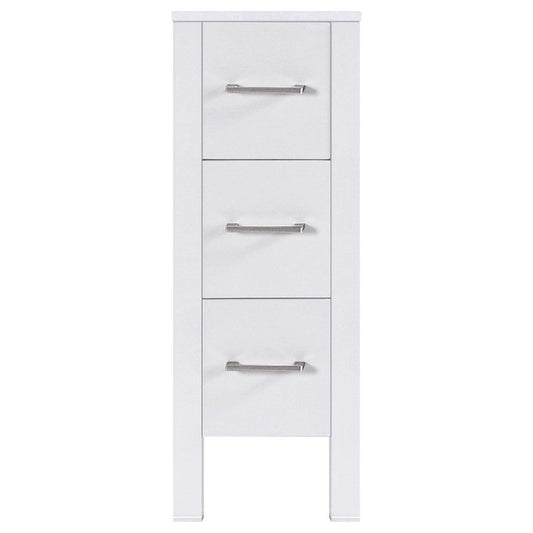 12" Modern Vanity Drawer Base (White)