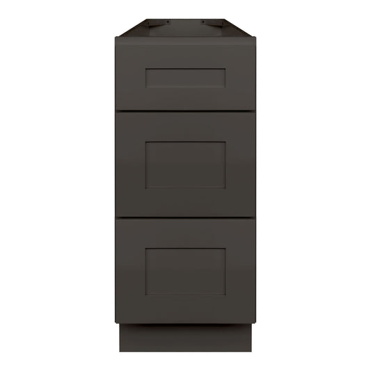 12 W x 21 D x 34.5 H Vanity Drawer Base Cabinet Avalon Charcoal Bathroom Vanities