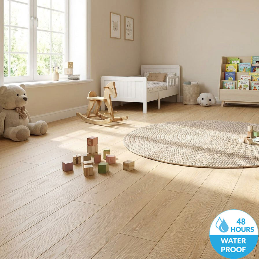 12mm LESSCARE Waterproof Laminate Luna Oak