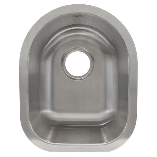 14 in Undermount Stainless Steel Single Bowl Bar or Prep Kitchen Sink with Rounded Edge L104 - Sinks