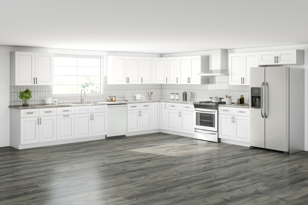 Lesscare Alpina White 15x15 Kitchen