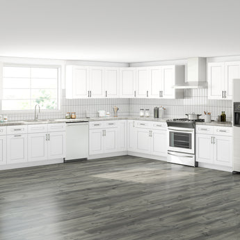 Lesscare Alpina White 15x15 Kitchen