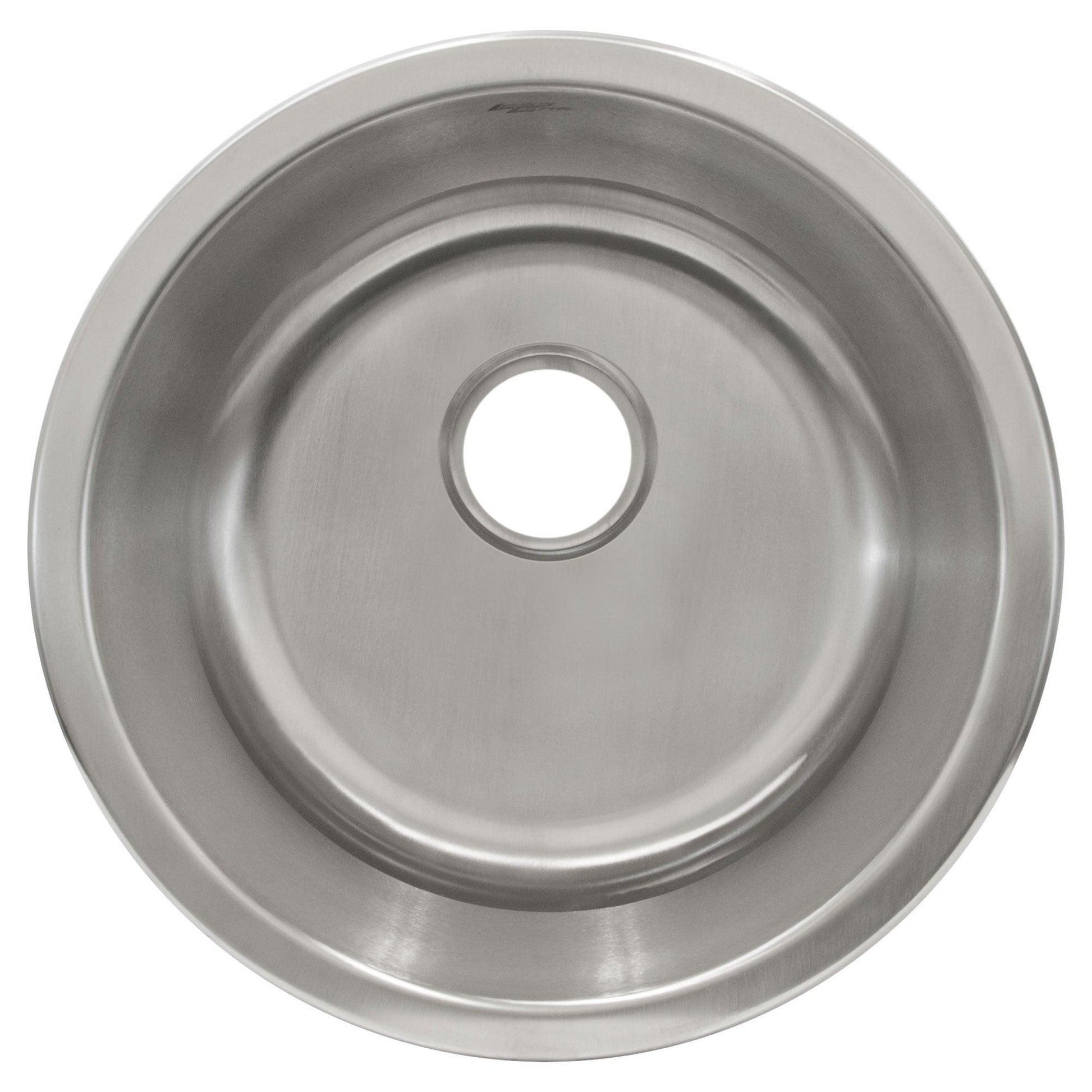18 in Top/Undermount Round Single Bowl Stainless Steel Kitchen Sink Bar or Prep L101 - Sinks