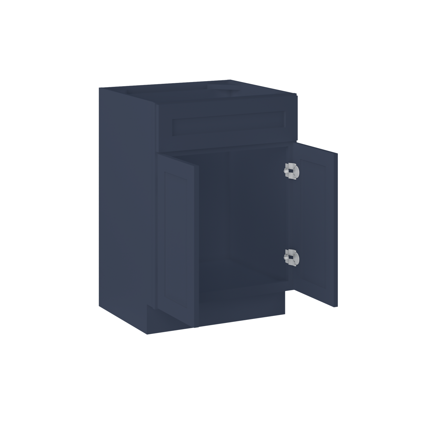 24 in. W x 34.5 in. H x 21 in. D Vanity Sink Base Cabinet VSB2421345 Danbury Blue LessCare - Bathroom Vanities