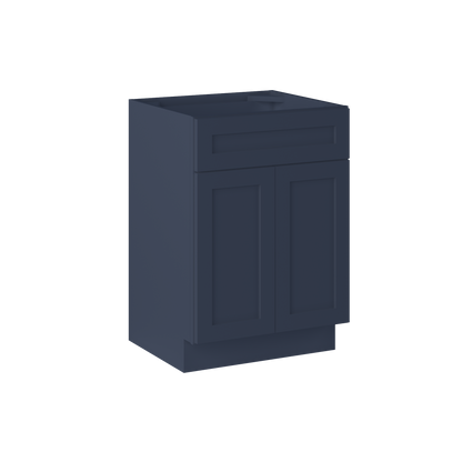 24 in. W x 34.5 in. H x 21 in. D Vanity Sink Base Cabinet VSB2421345 Danbury Blue LessCare - Bathroom Vanities