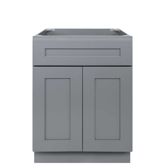 24 W x 21 D x 34.5 H Vanity Sink Base Cabinet - Colonial Gray - Bathroom Vanities