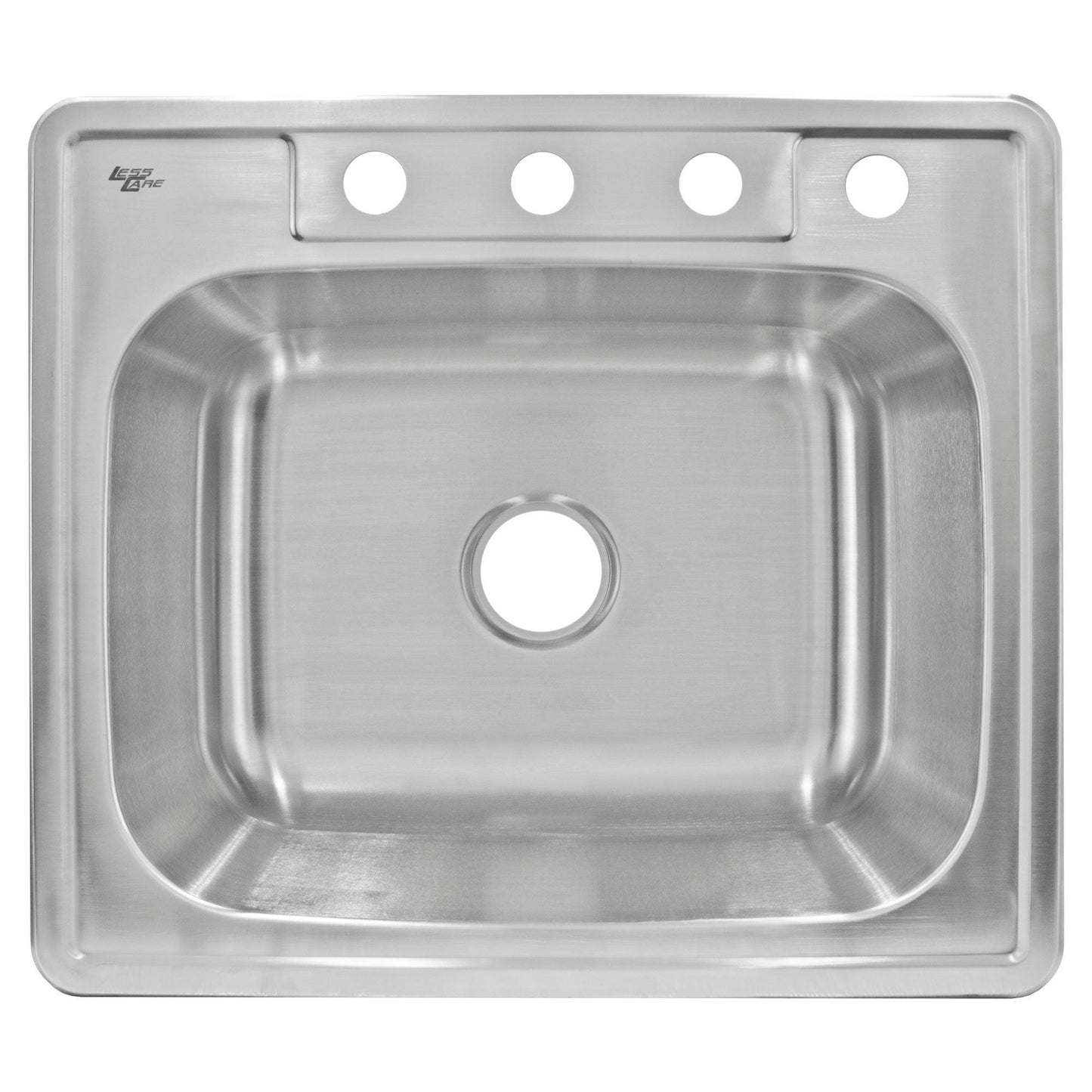 25 in. Drop-in Single Bowl 20-Gauge Durable Satin Stainless Steel Kitchen Sink LT64 - Sinks