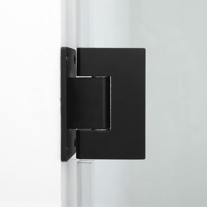 28-29 W x 72 H Swing-Out Shower Door ULTRA-E Matte Black - Shower Doors