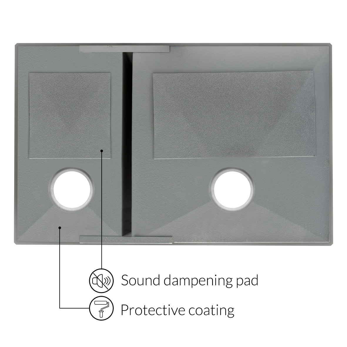 29 in Zero-Radius Undermount Stainless Steel 40/60 Double Bowl Kitchen Sink LP3L - Sinks