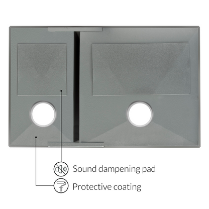 29 in Zero-Radius Undermount Stainless Steel 40/60 Double Bowl Kitchen Sink LP3L - Sinks
