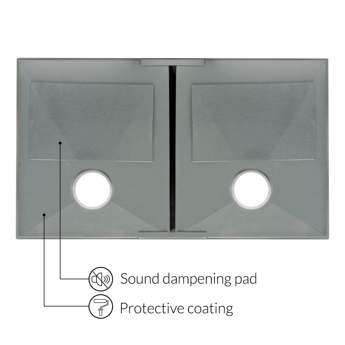 29 in Zero-Radius Undermount Stainless Steel 50/50 Double Bowl Kitchen Sink LP5 - Sinks