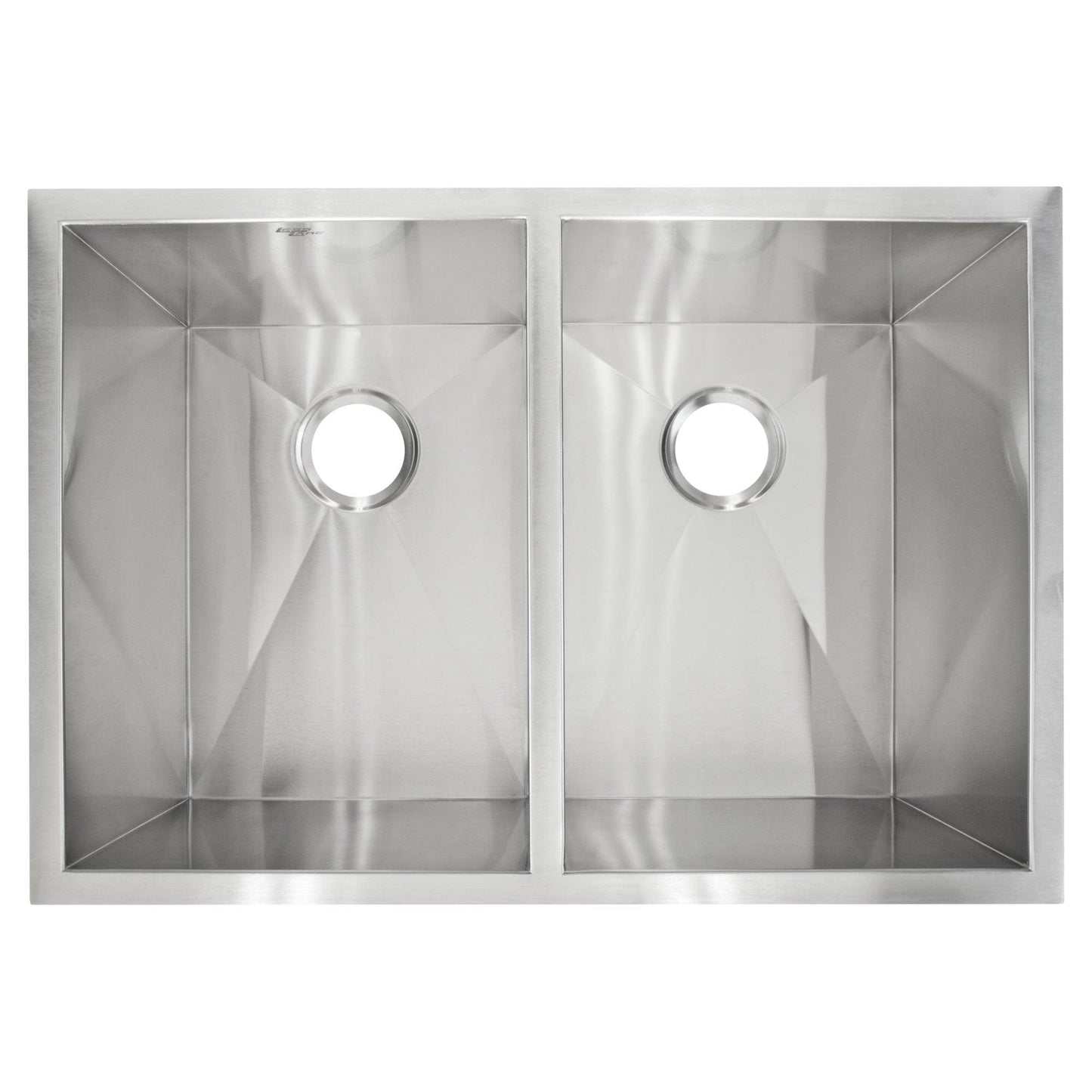 29 in Zero-Radius Undermount Stainless Steel 50/50 Double Bowl Kitchen Sink LP5 - Sinks