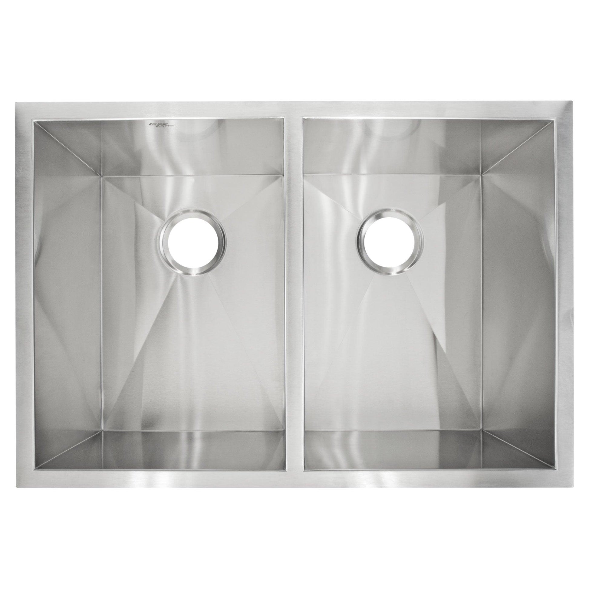 29 in Zero-Radius Undermount Stainless Steel 50/50 Double Bowl Kitchen Sink LP5 - Sinks