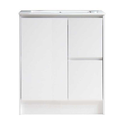 30’’ Freestanding Bathroom Vanity in White Gloss with White Single Sink Top LV19 30W Bathroom Vanities