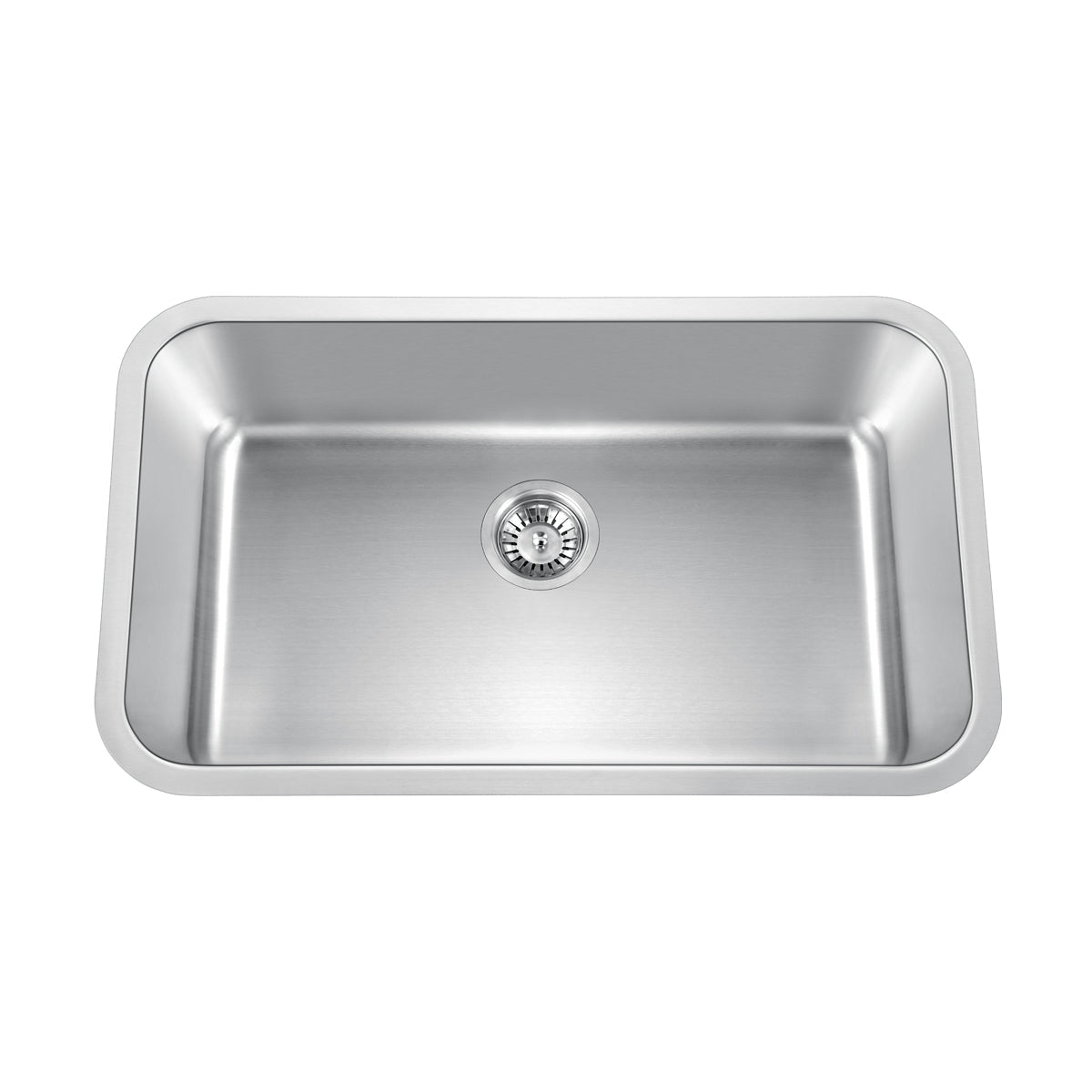 30 in Undermount 18-Gauge Durable Stainless Steel Single Bowl Kitchen Sink L109 - Sinks