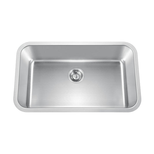 30 in Undermount 18-Gauge Durable Stainless Steel Single Bowl Kitchen Sink L109 - Sinks