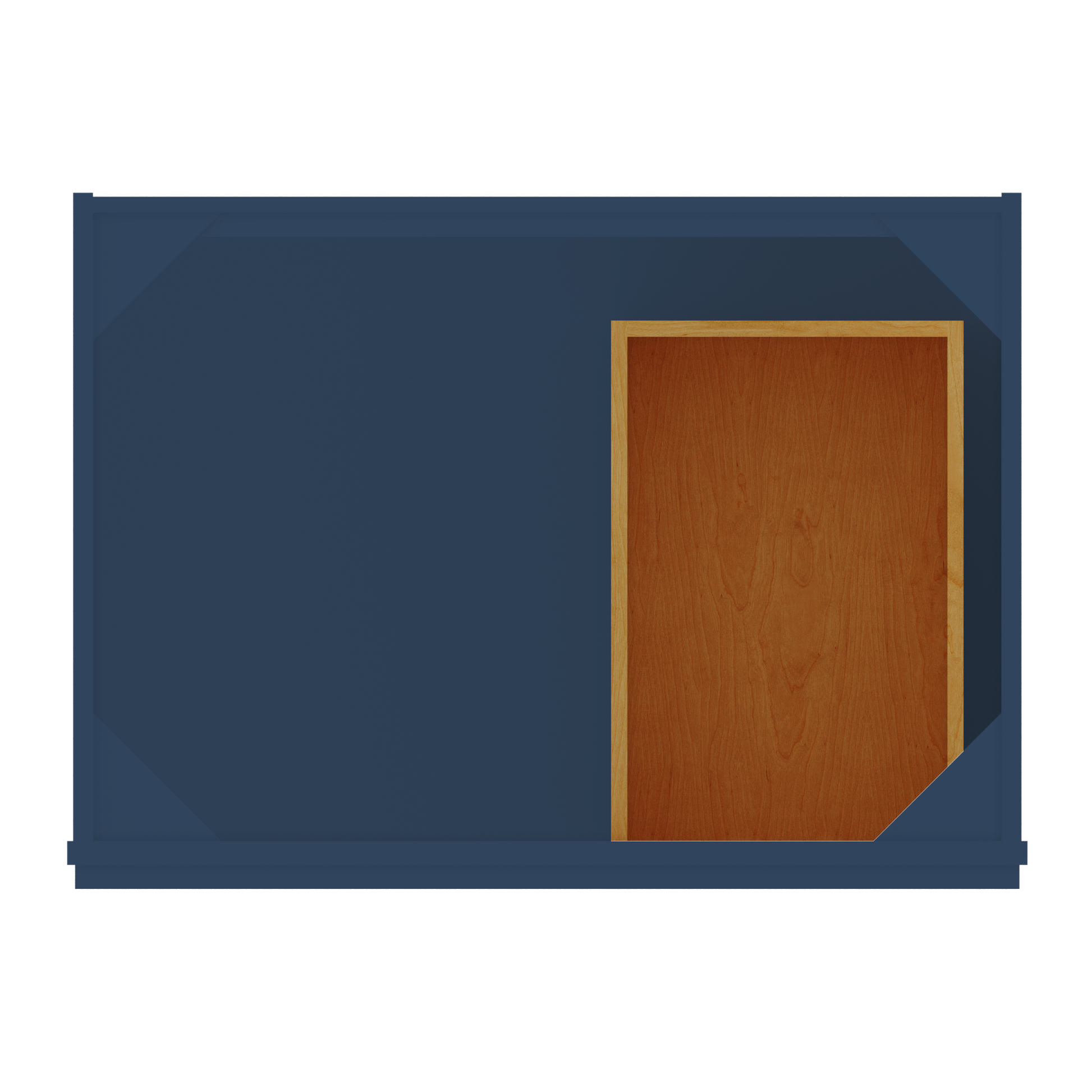 30 in W x 34 1/2 in H x 21 in D Vanity Sink Base Cabinet with Left Drawers Danbury Blue - Bathroom Vanities