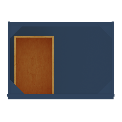 30 in W x 34 1/2 in H x 21 in D Vanity Sink Base Cabinet with Right Drawers Danbury Blue - Bathroom Vanities