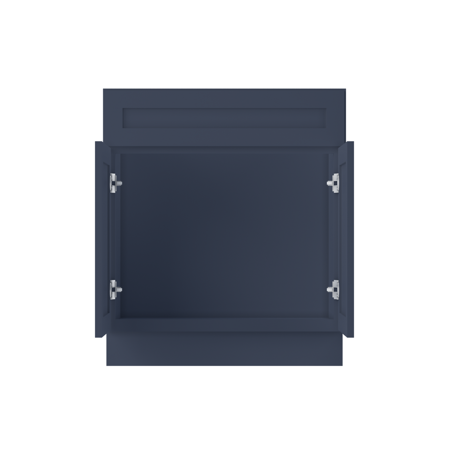 30 in W x 34.5 in. H x 21 in. D Vanity Sink Base Cabinet VSB3021345 Danbury Blue LessCare - Bathroom Vanities