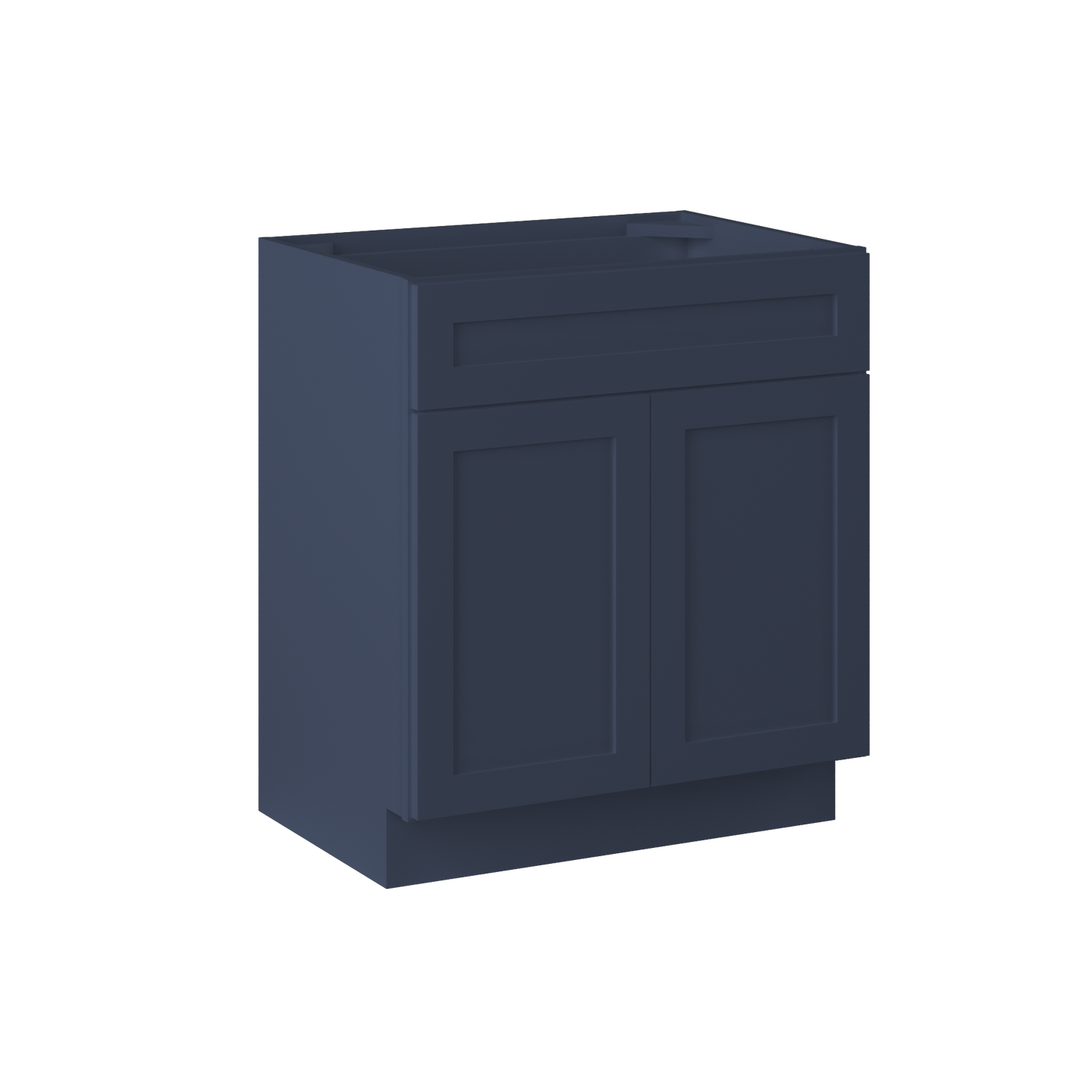 30 in W x 34.5 in. H x 21 in. D Vanity Sink Base Cabinet VSB3021345 Danbury Blue LessCare - Bathroom Vanities