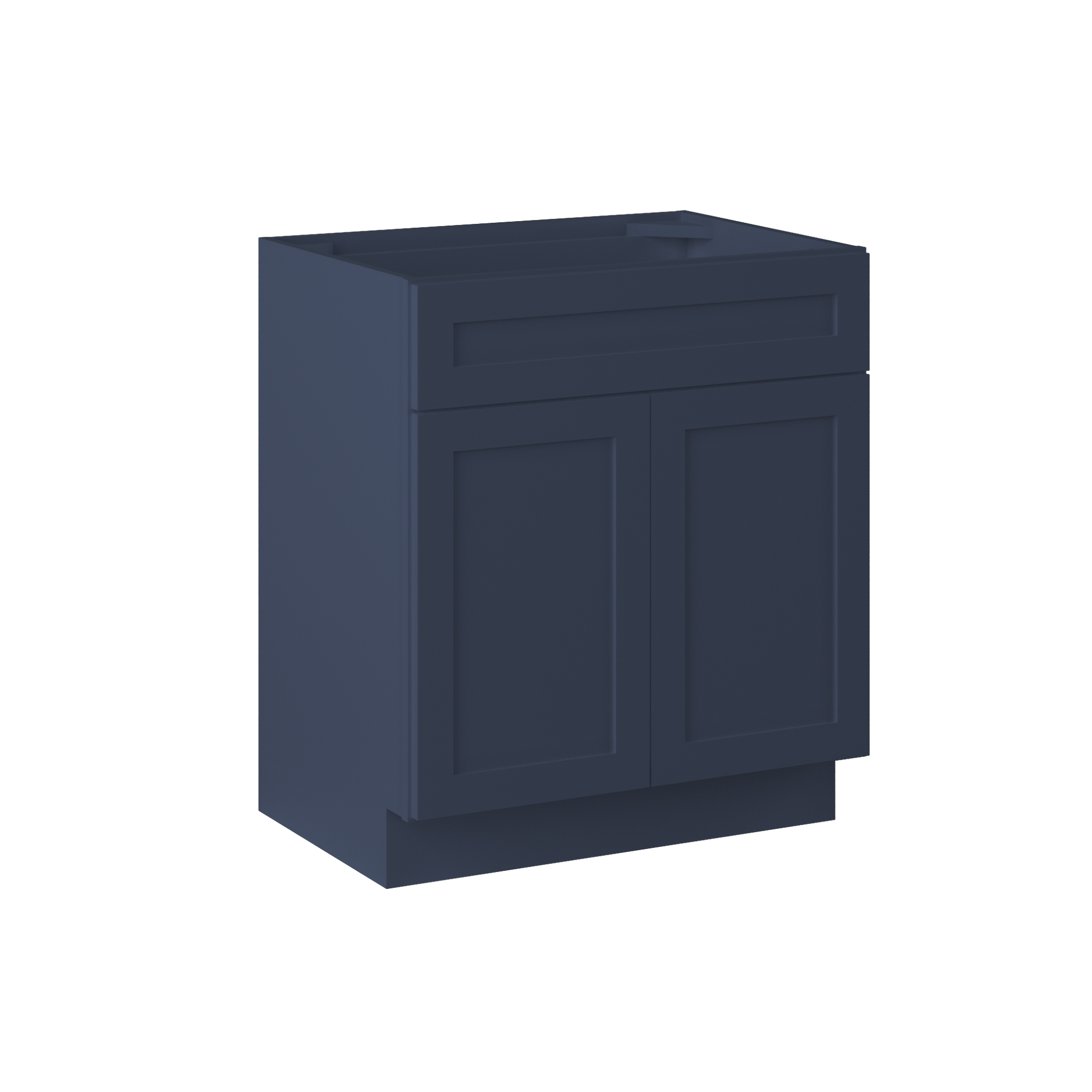 30 in W x 34.5 in. H x 21 in. D Vanity Sink Base Cabinet VSB3021345 Danbury Blue LessCare - Bathroom Vanities