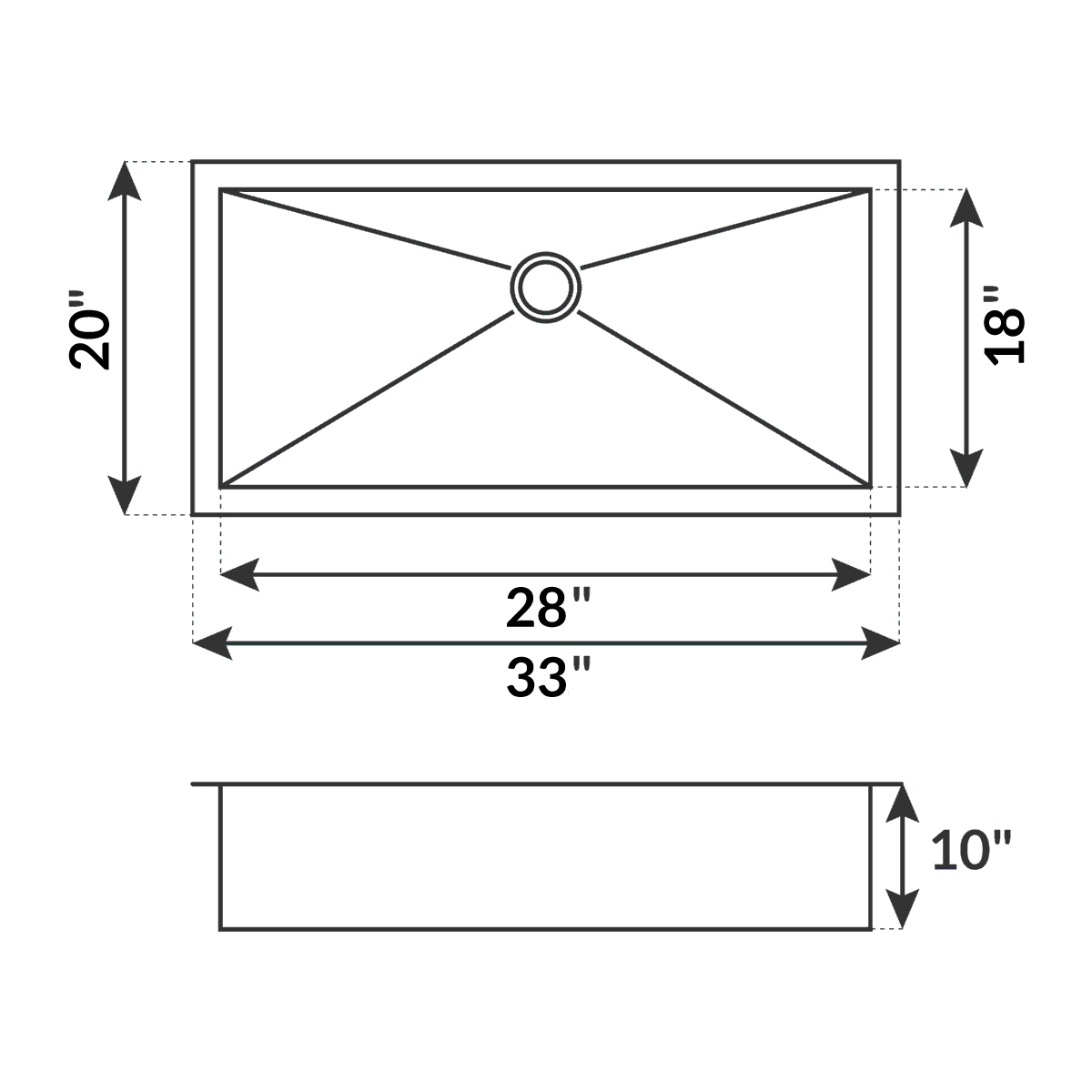30 in Zero-Radius Dual Mount Stainless Steel Single Bowl Kitchen Sink with Workstation - Sinks