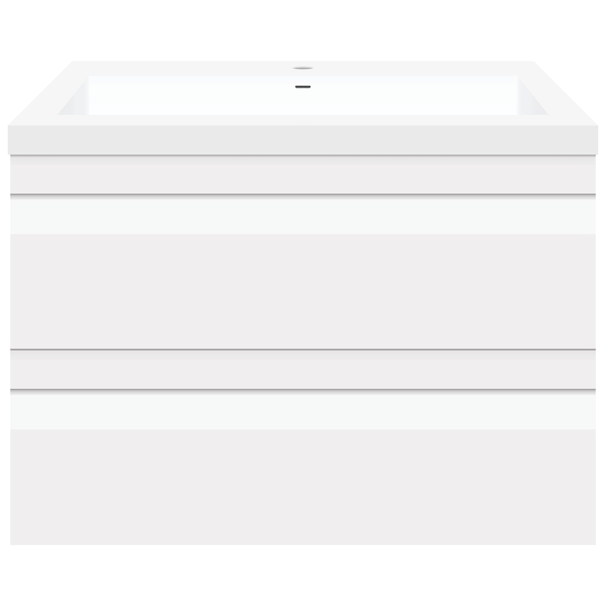 30’’ W Wall-Mount Modern White Vanity LV8W-30W with Square Sink Top - Bathroom Vanities