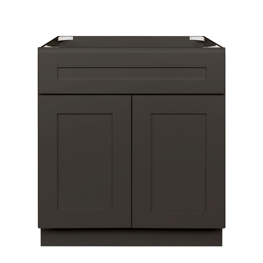 30 W x 21 D x 34.5 H Vanity Sink Base Cabinet Avalon Charcoal Bathroom Vanities